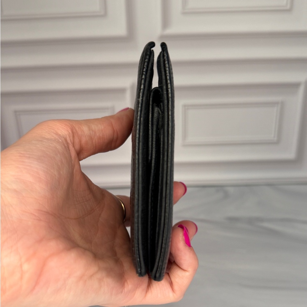 Chanel Black Caviar Leather Bifold Wallet CC Logo | Full Inclusion | Halo Intact - Picture 6 of 14
